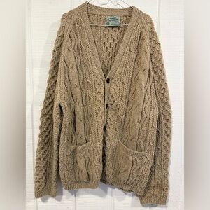 Vintage Hand Knit Made in Ireland Pure New Wool XL/XXL oversized unisex